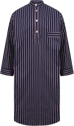 Somax Men's Luxury Striped Cotton Nightshirt (Medium) Navy - ShopStyle  T-shirts