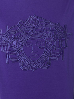 Versace 3D Medusa embroidered T-shirt