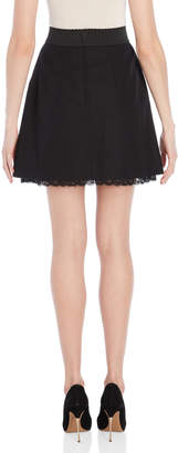 Dolce & Gabbana Black Lace Trim Mini Skirt