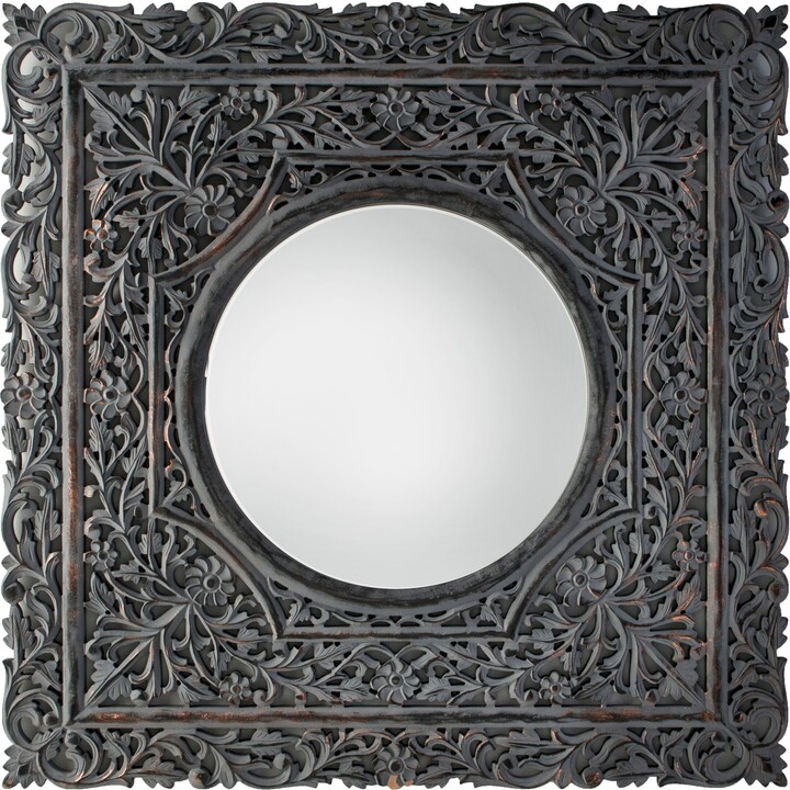 Dunelm Farley Round Mirror, 120cm Grey ShopStyle