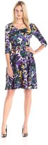Thumbnail for your product : Kasper 10583254 Floral Print Knit Dress
