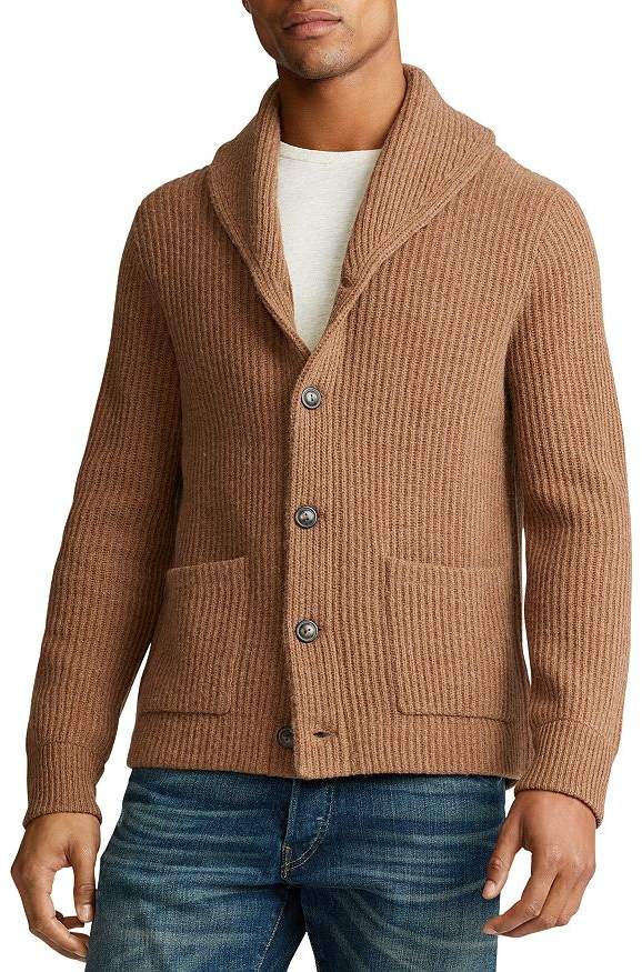 wool shawl collar cardigan ralph lauren