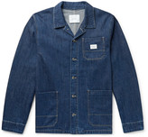 Thumbnail for your product : Saturdays NYC Lido Logo-Appliqued Denim Chore Jacket - Men - Blue