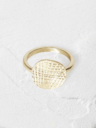 White Stuff Poetry Coin Ring