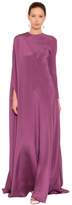 Thumbnail for your product : Valentino Draped Silk Long Dress