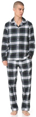 Sleepy Jones Marcel Flannel Stewart Plaid Pajama Pants