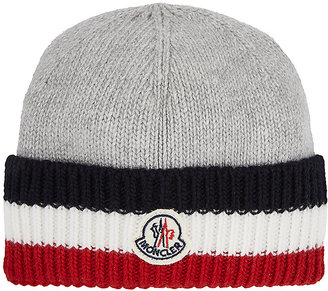 Moncler WOOL STRIPED-CUFF HAT