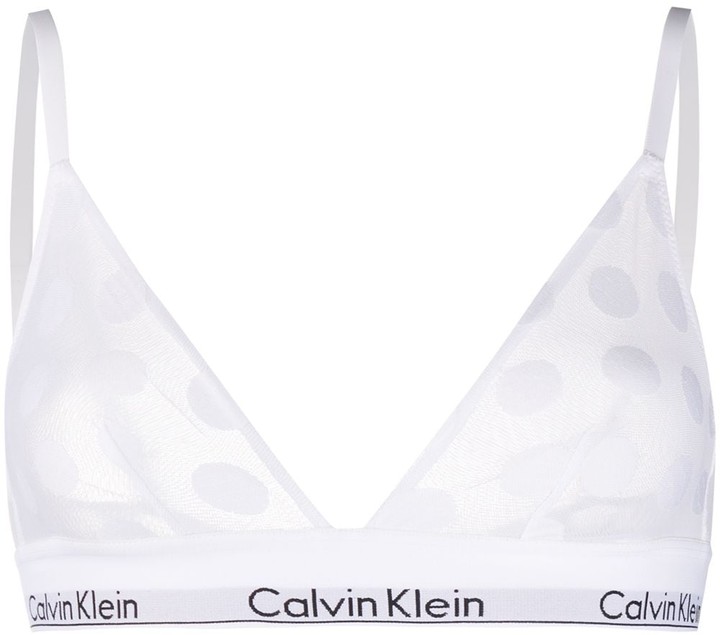 Calvin Klein Underwear Modern Dot bralette - ShopStyle Bras