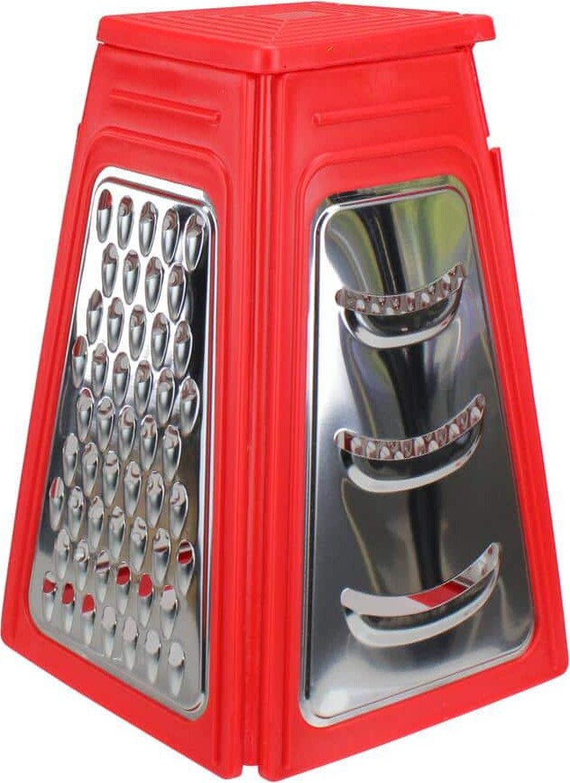 8.25 in. Red Collapsible Box Kitchen Grater