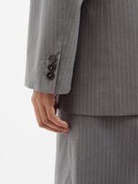 Thumbnail for your product : MM6 MAISON MARGIELA Pinstriped Twill Blazer - Grey