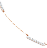 Thumbnail for your product : Adina Reyter 14k Gold Pave 3 Bar Chain Choker Necklace