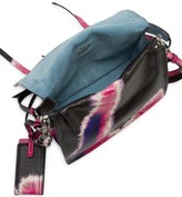 Thumbnail for your product : Prada Tie-Dye Front Flap Leather Shoulder Bag