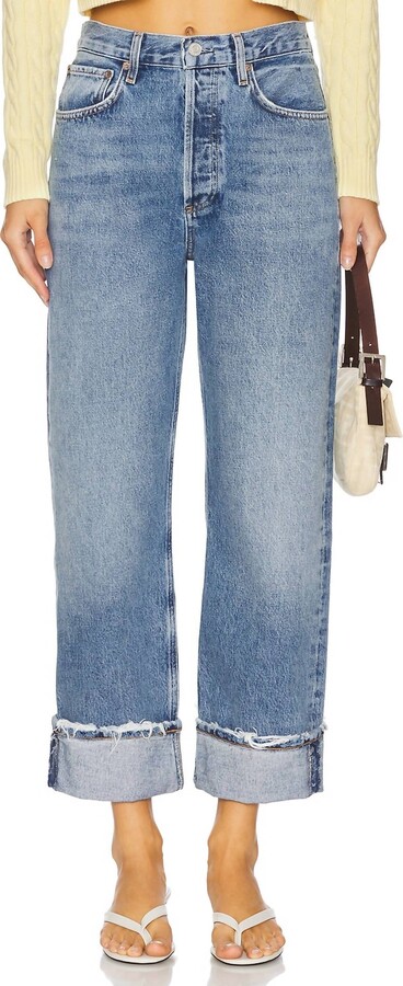 AGOLDE Fran Low Slung Straight Jean In Reign