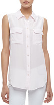 Thumbnail for your product : Equipment Signature Super Vintage Sleeveless Silk Blouse