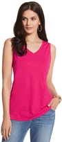 Thumbnail for your product : Chico's Andi Slub Tank in Raspberry