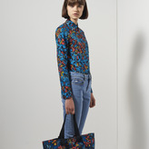 Thumbnail for your product : Lacoste Live printed satin shirt with pocket