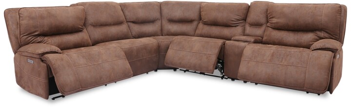 Furniture Felyx 6 Pc Fabric Sectional, Danvors 7 Pc Leather Sectional Sofa