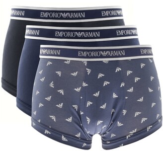 Giorgio Armani Emporio Underwear 3 Pack Trunks - ShopStyle Boxers