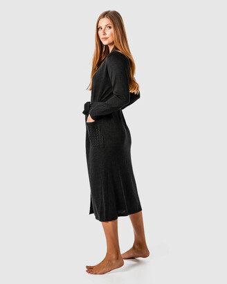 Deshabille Women's Black Gowns - Hinterland Robe