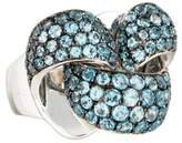 Thumbnail for your product : Chimento Blue Topaz Infinity Ring