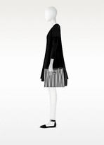 Thumbnail for your product : Marni Black Stripe Canvas and Leather Voile Bag