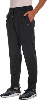  HOdo 34/36 Long Inseam Tall Mens Joggers Cuffed Sweatpants  Baggy Workout Pants Zipper Pockets Black : Clothing, Shoes & Jewelry
