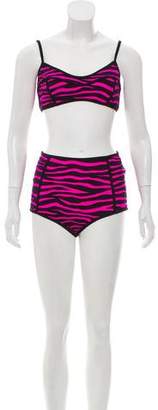 Michael Kors Striped Two-Piece Swimsuit w/ Tags