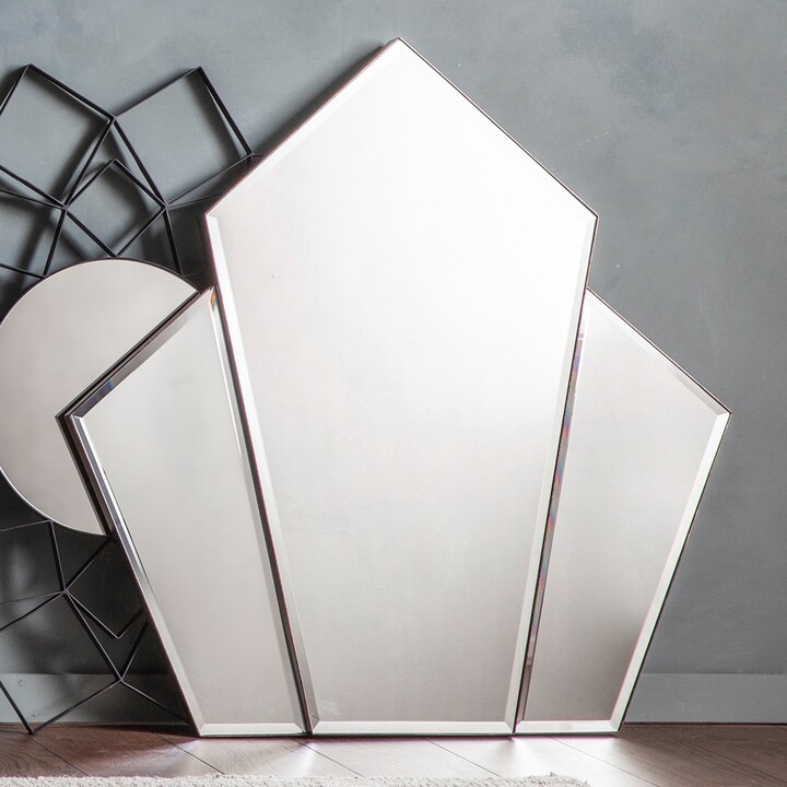 Dunelm Enzo Wall Mirror Silver ShopStyle