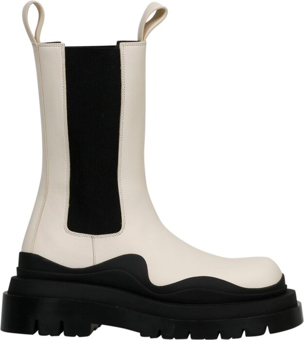 bv tire leather chelsea boots