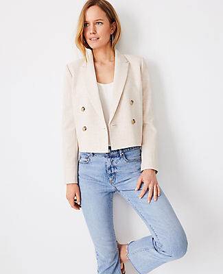 petite cropped blazer