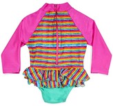 Thumbnail for your product : Cupid Girl Rainbow Stripes Sunsuit