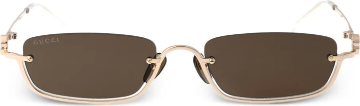 Gucci Eyewear Rectangular-Frame Sunglasses