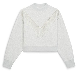 rhinestone fringe sweatshirt