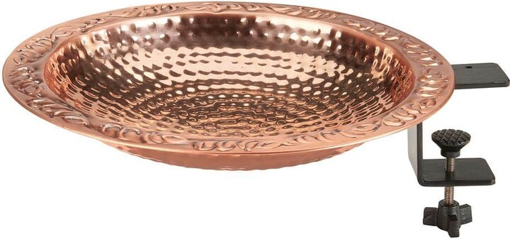 13.5 in. Pure Copper Deck Mount Birdbath