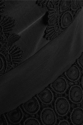 Diane von Furstenberg Tavita guipure lace cotton top