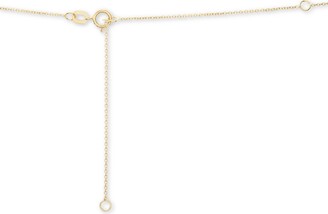 Wrapped Diamond Ankh Cross 20" Pendant Necklace (1/4 ct. t.w.) in 14k Gold, Created for Macy's