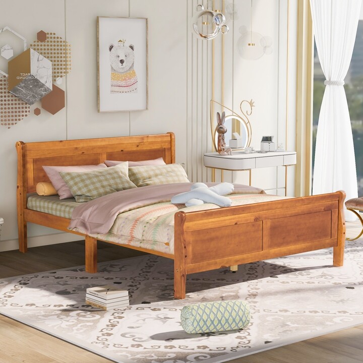 Queen Wood Bed Frame with Slat Support ShopStyle