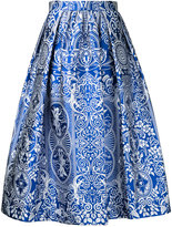 Mary Katrantzou - Bowles jacquard midi skirt - women - Soie/Polyester - 8