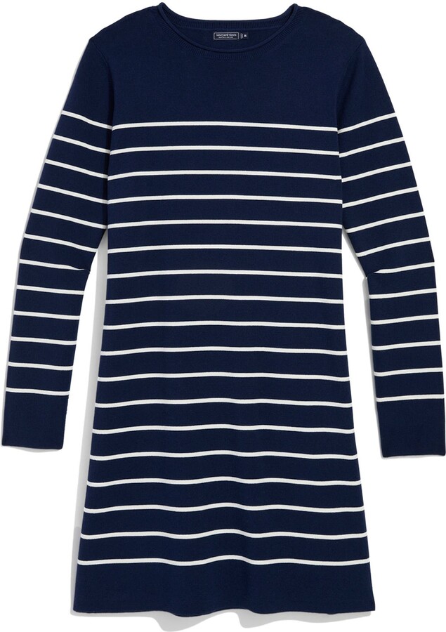 Vineyard Vines Stripe Long Sleeve Sweater Dress