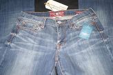 Thumbnail for your product : Lucky Brand SOFIA BOOT cut Blue Denim Cotton Blend Stretch Jeans Pick size