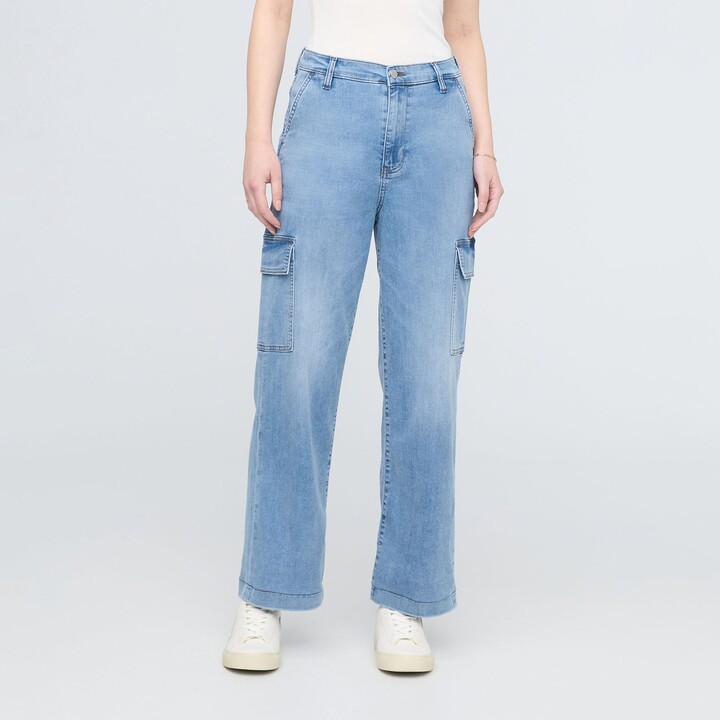 DUER Performance Denim Lite High-Rise Cargo Jeans