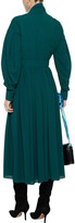 Thumbnail for your product : Emilia Wickstead Farnia Pussy-bow Belted Crepe Midi Dress