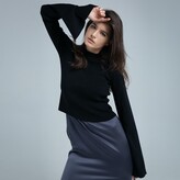 Thumbnail for your product : Voya Vera Black Knit Top