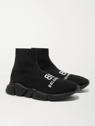 balenciaga sock shoe black