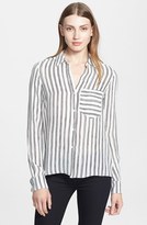 Thumbnail for your product : A.L.C. 'Troy' Stripe Silk Blouse