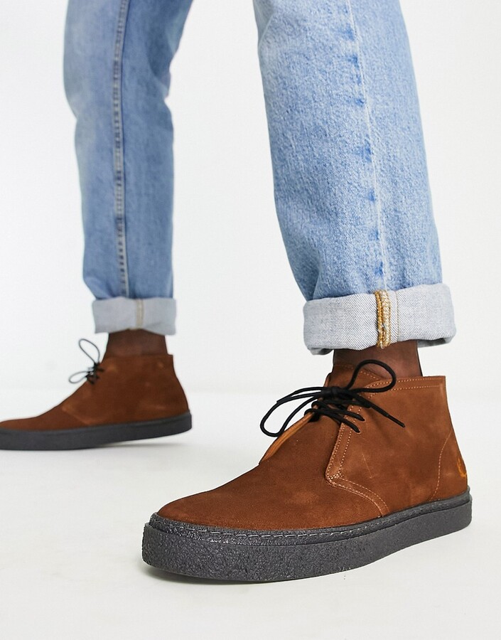 Brown Fred Perry Hawley Suede Fred Perry Hawley Suede Desert Boots