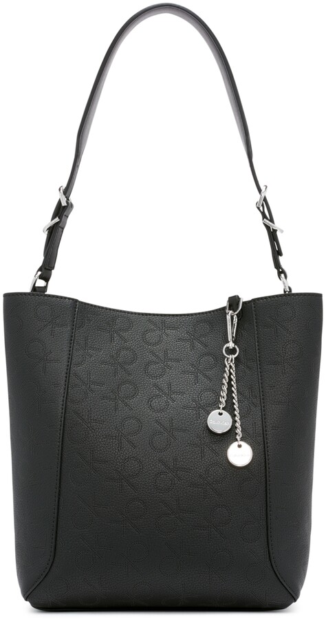 Calvin Klein Women's Ava Saffiano Triple Compartment Shoulder Bag - ShopStyle