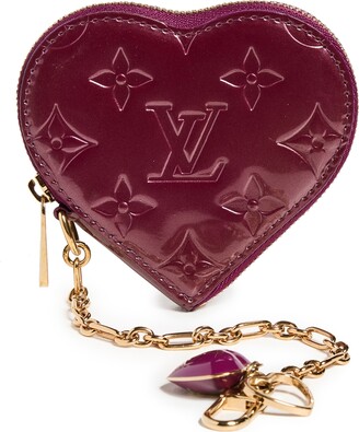 Louis Vuitton - Limited Edition Silver Monogram Mirror Heart Coin Purse on  Designer Wardrobe