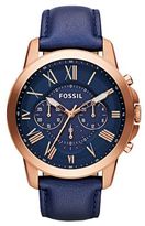 Thumbnail for your product : Fossil Grant Chronograph Stainless Steel & Leather Watch