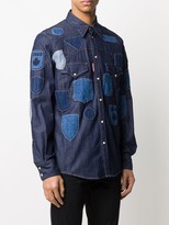 Thumbnail for your product : DSQUARED2 Patch-Work Denim Shirt